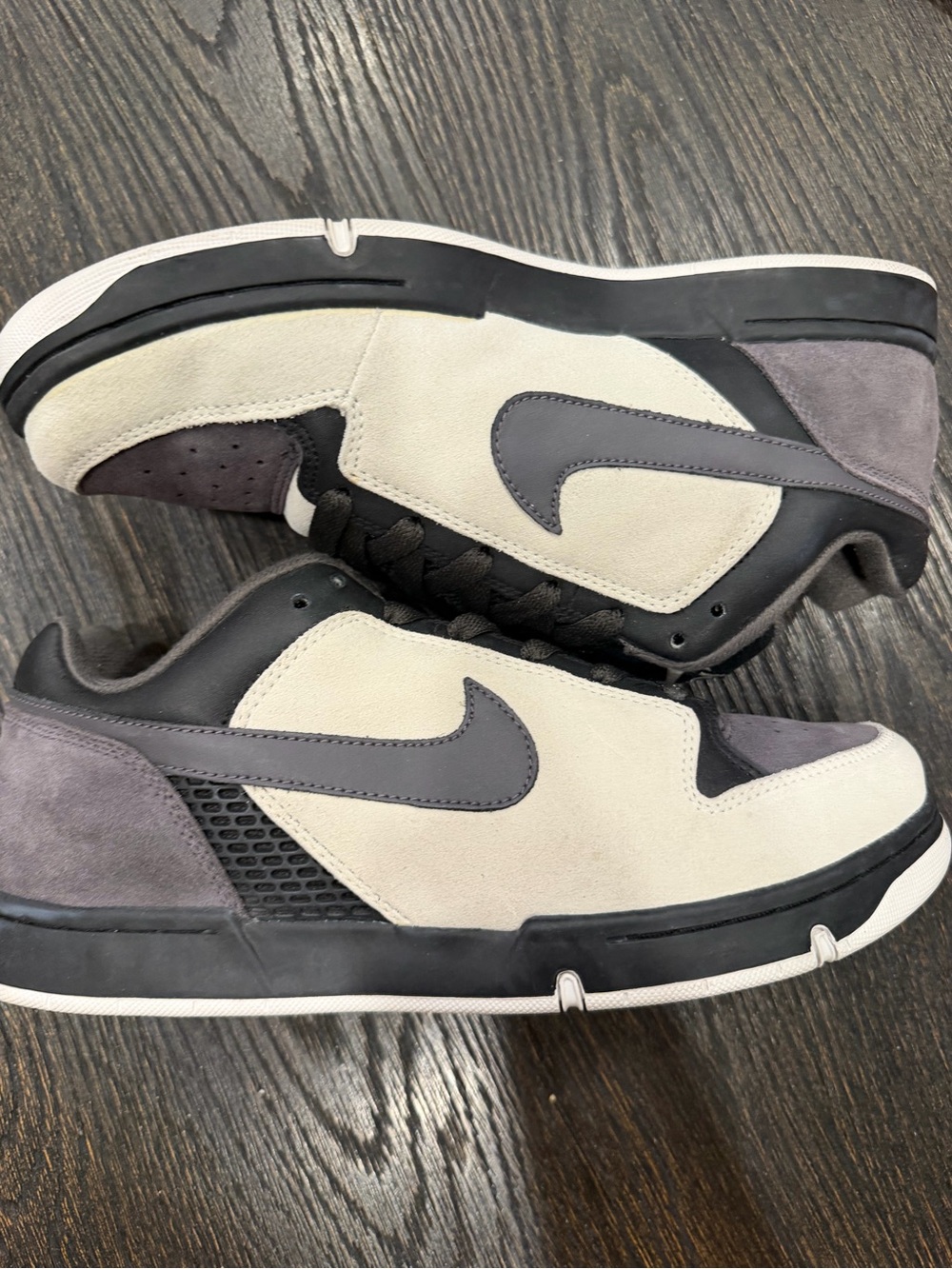 Men’s Rare 2007🔥 Nike Banger Gray/Black Suede Skate Shoes dunk size 10